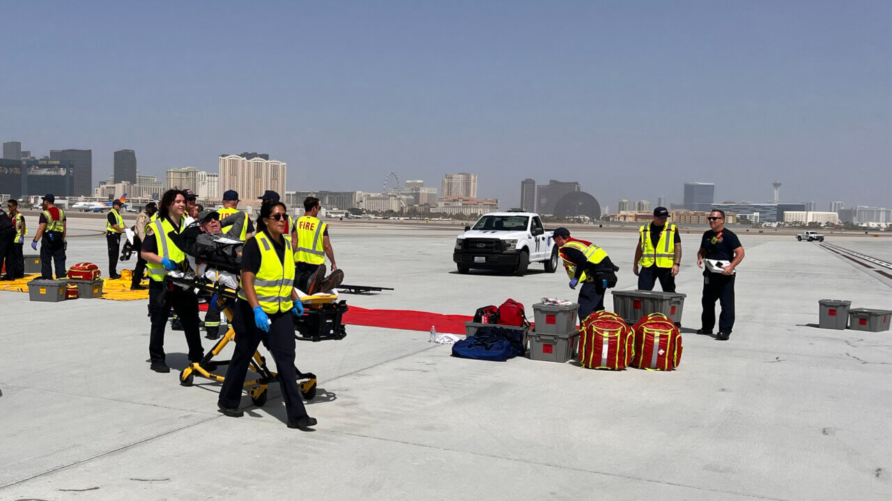 Realistic disaster drill tests airport’s emergency response | Harry ...