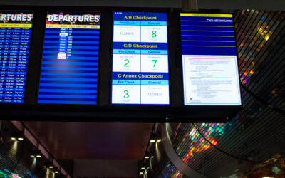 New system at LAS displays real-time security wait times