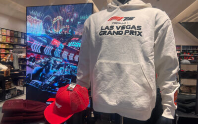 F1 merch speeds into LAS shops ahead of race